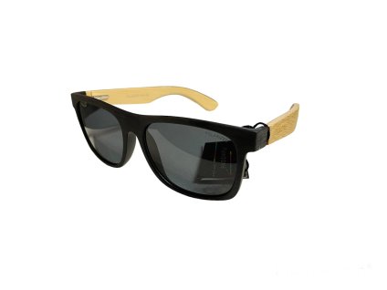 PolarZone slnečné polarizačné okuliare bamboo silver