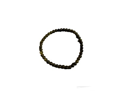 Náramok z minerálnych kameňov OBSIDIÁN guličky malé