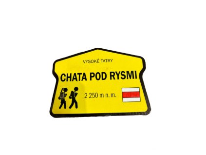 Magnetka drevená Chata pod Rysmi