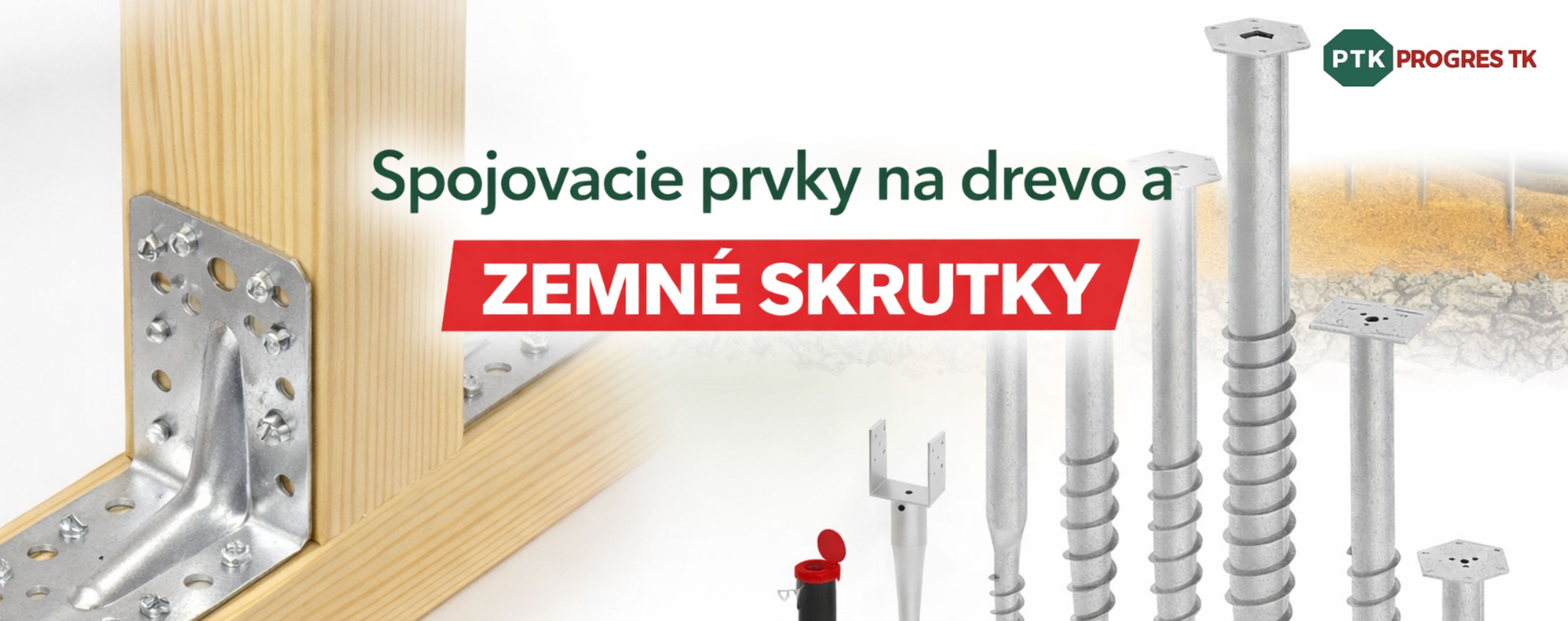 Spojovacie prvky na drevo a zemné skrutky
