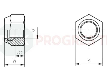 Matica Din 985 M 16  A2 poistná bal.50ks