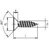 Skrutka Din 7982 4,8x  19 A2 ZH Torx (ISO14586) bal. 500 ks
