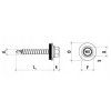 Skrutka WFD 4,8x70 RAL 6020 tmavozelená  bal. 200ks