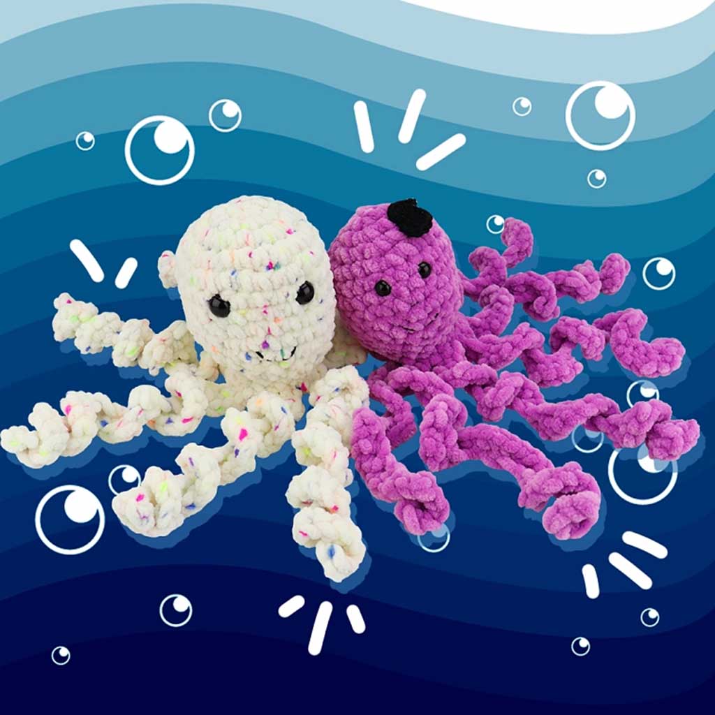 Návod - háčkovaná chobotnička