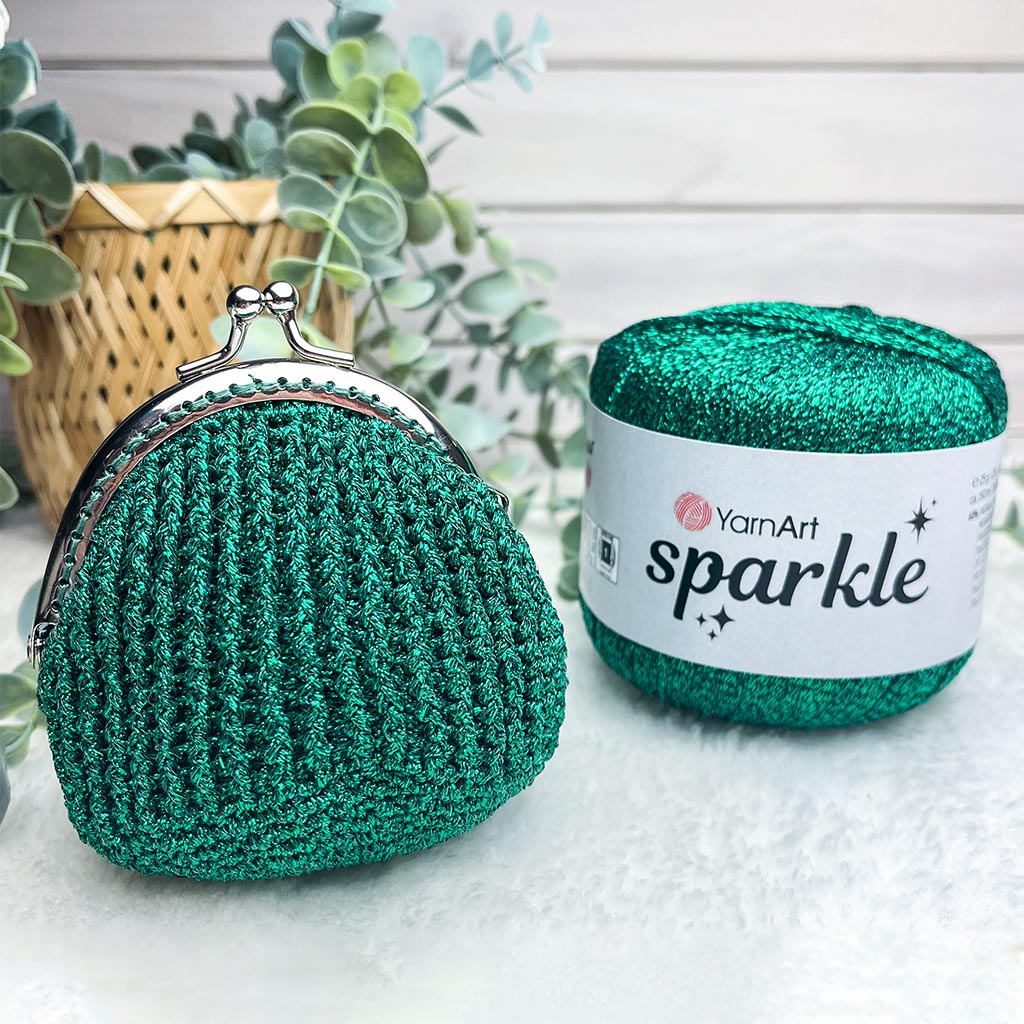 Elegantní a praktická: Návod na peněženku z YarnArt Sparkle