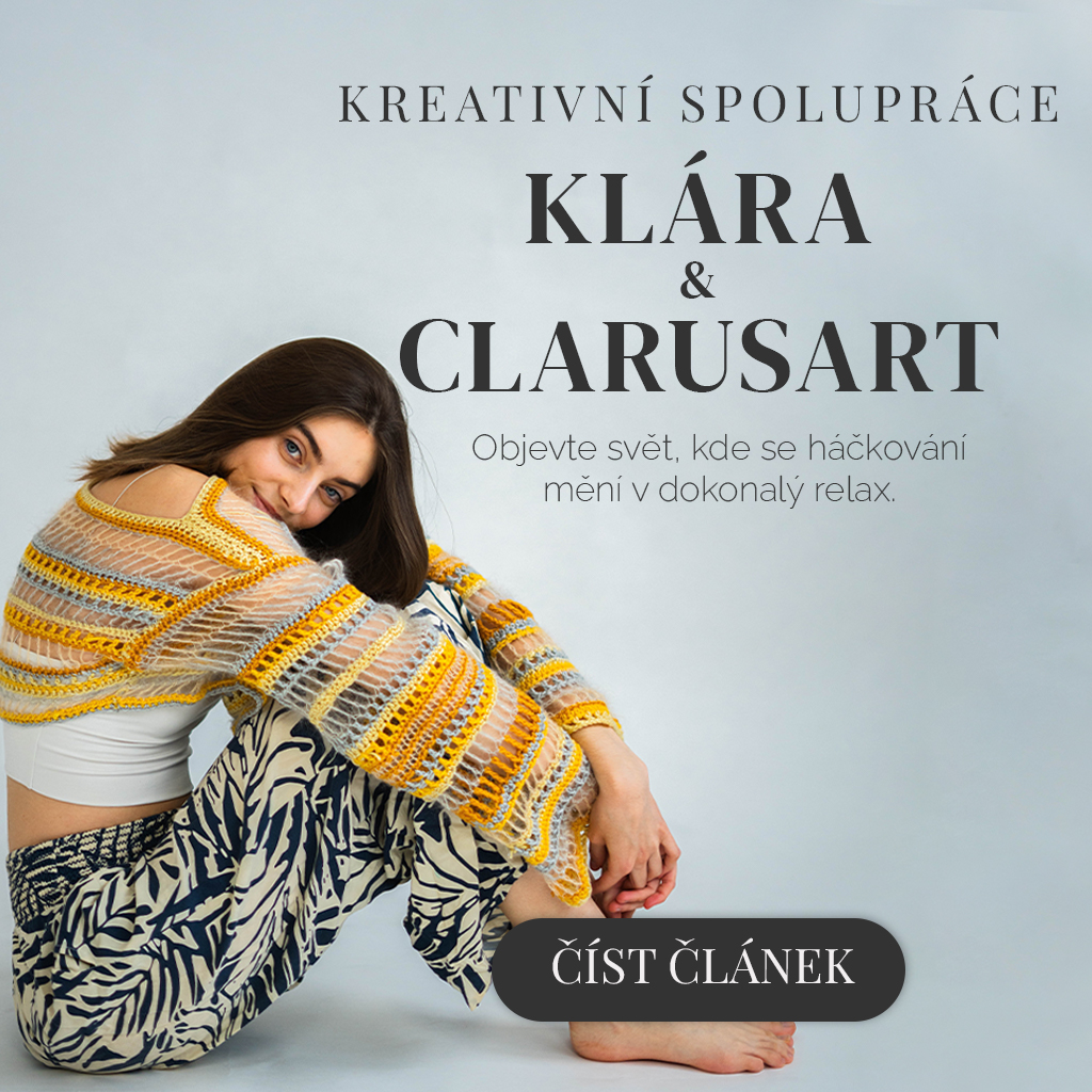 Nahlédněte ke Kláře: Barevný svět Clarusart plný relaxu a háčkování ✨