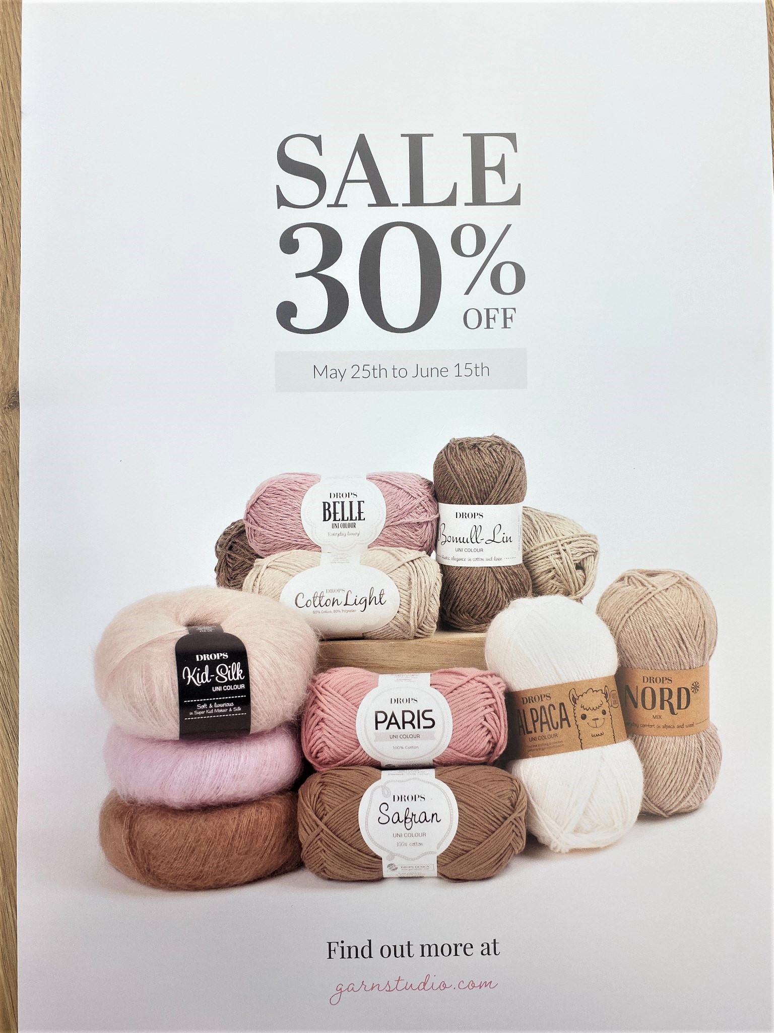 -30% na příze DROPS Paris a Safran