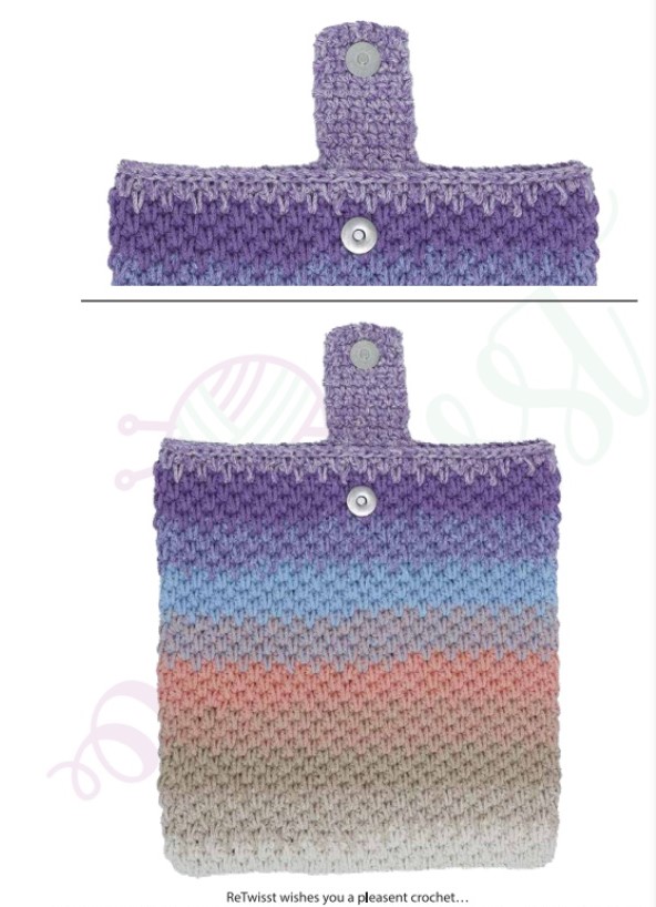 Háčkovaný obal na tablet