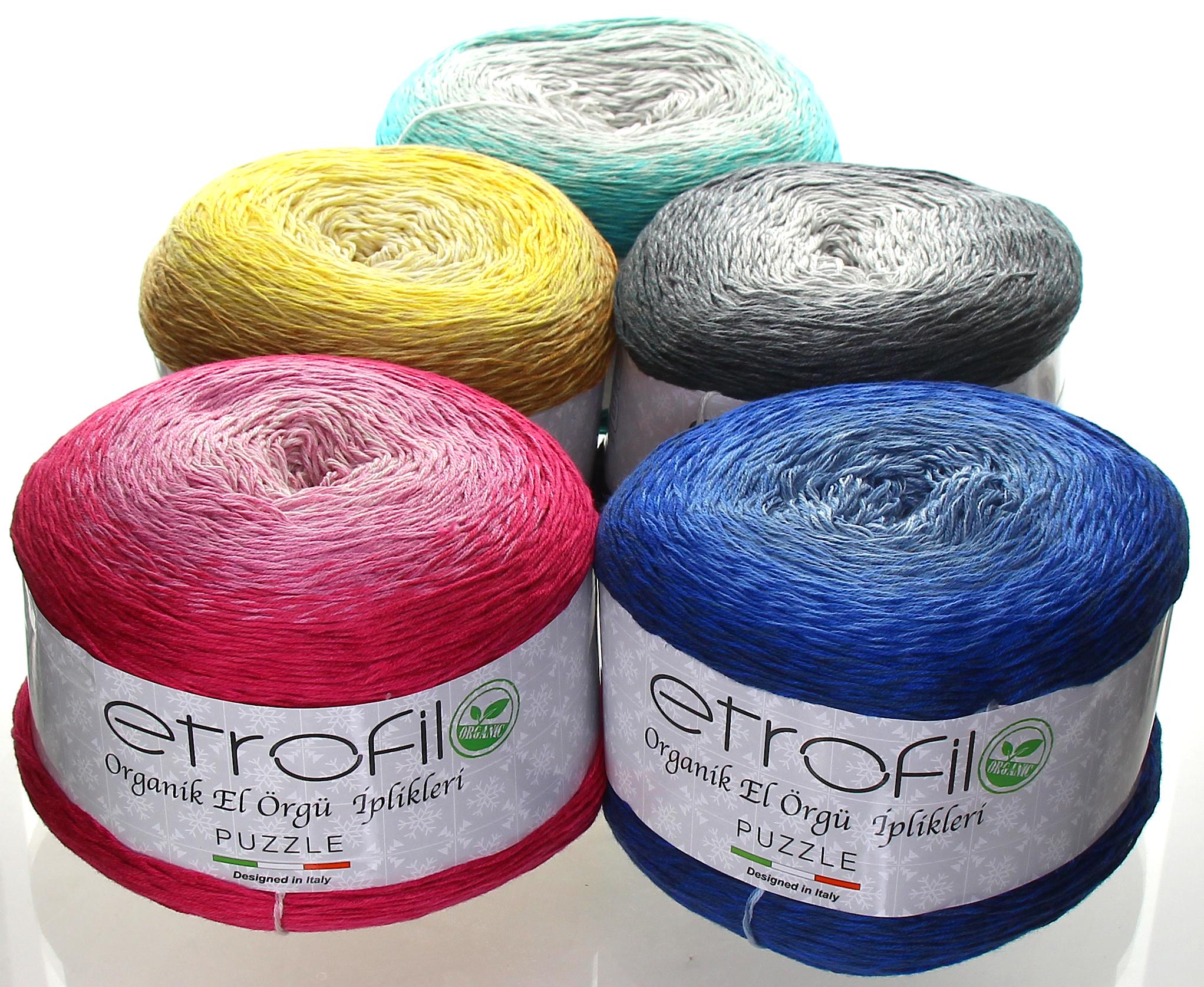 Puzzle - barevná klubíčka