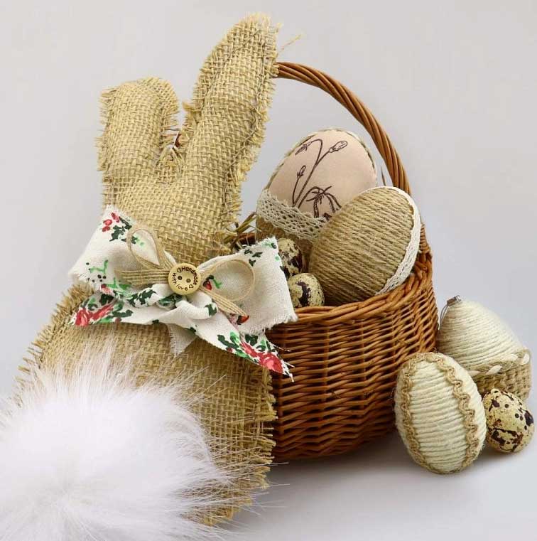 Výroba jutového zajíčka