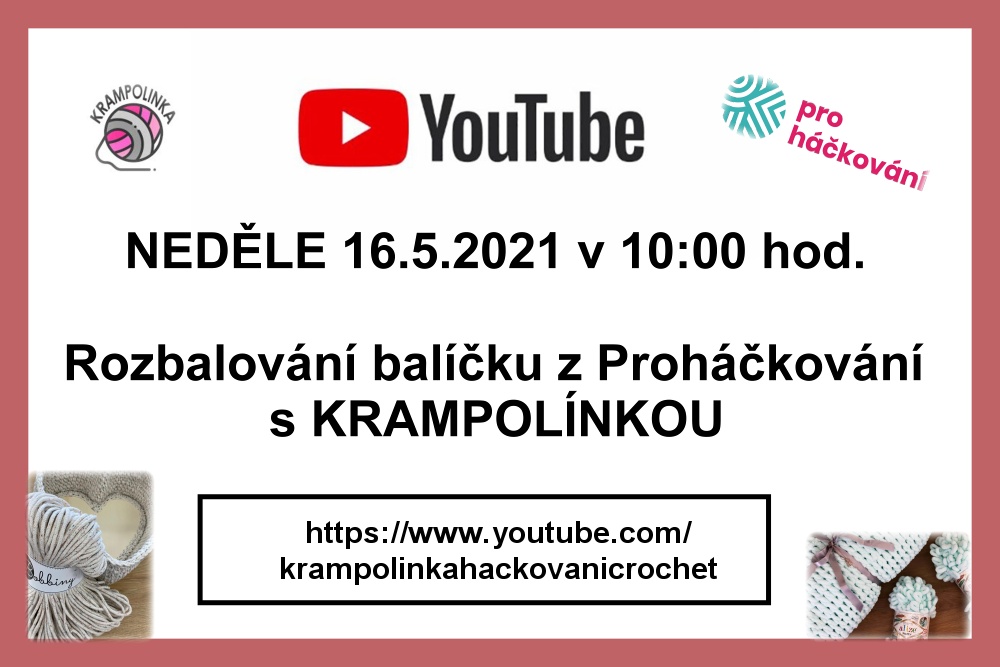 UNBOXING s KRAMPOLÍNKOU 16.5.2021 v 10:00 hod.
