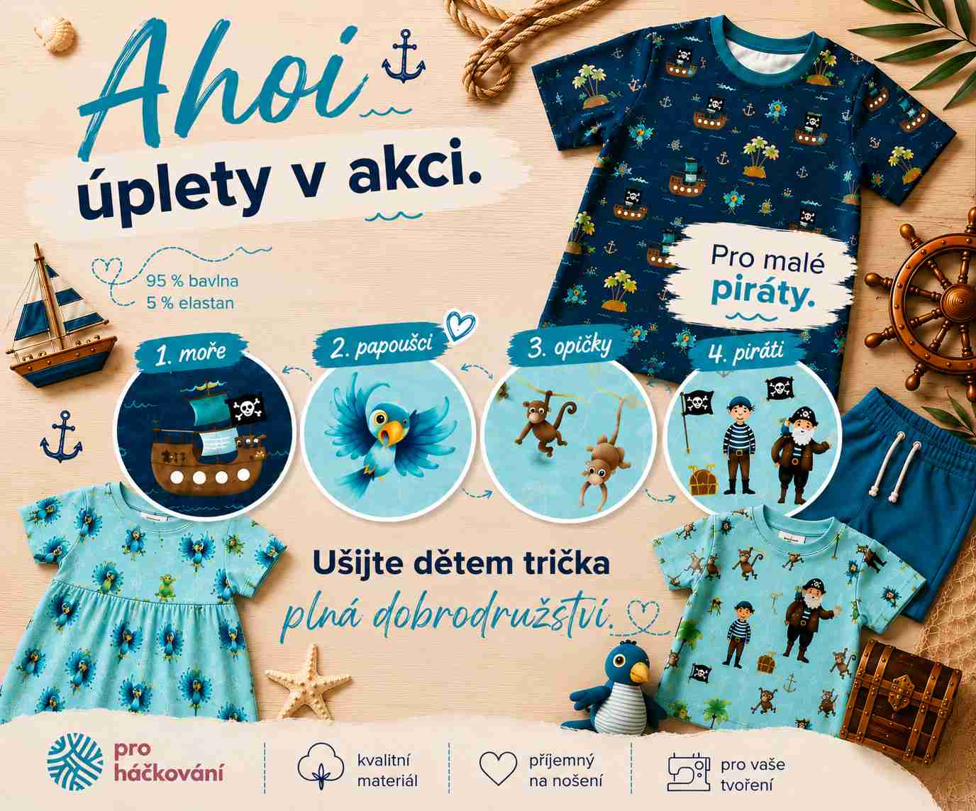 Sleva látky AHOI