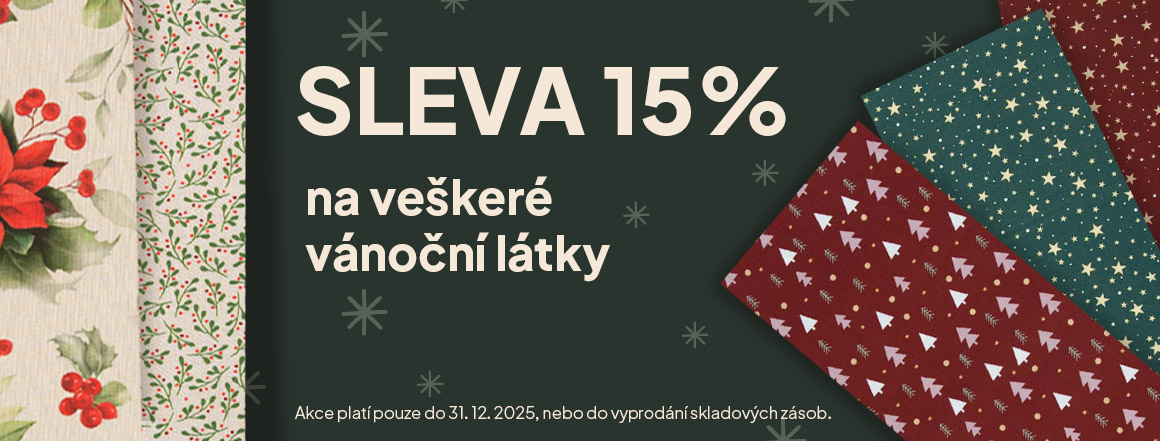 sleva vánoční látky pc