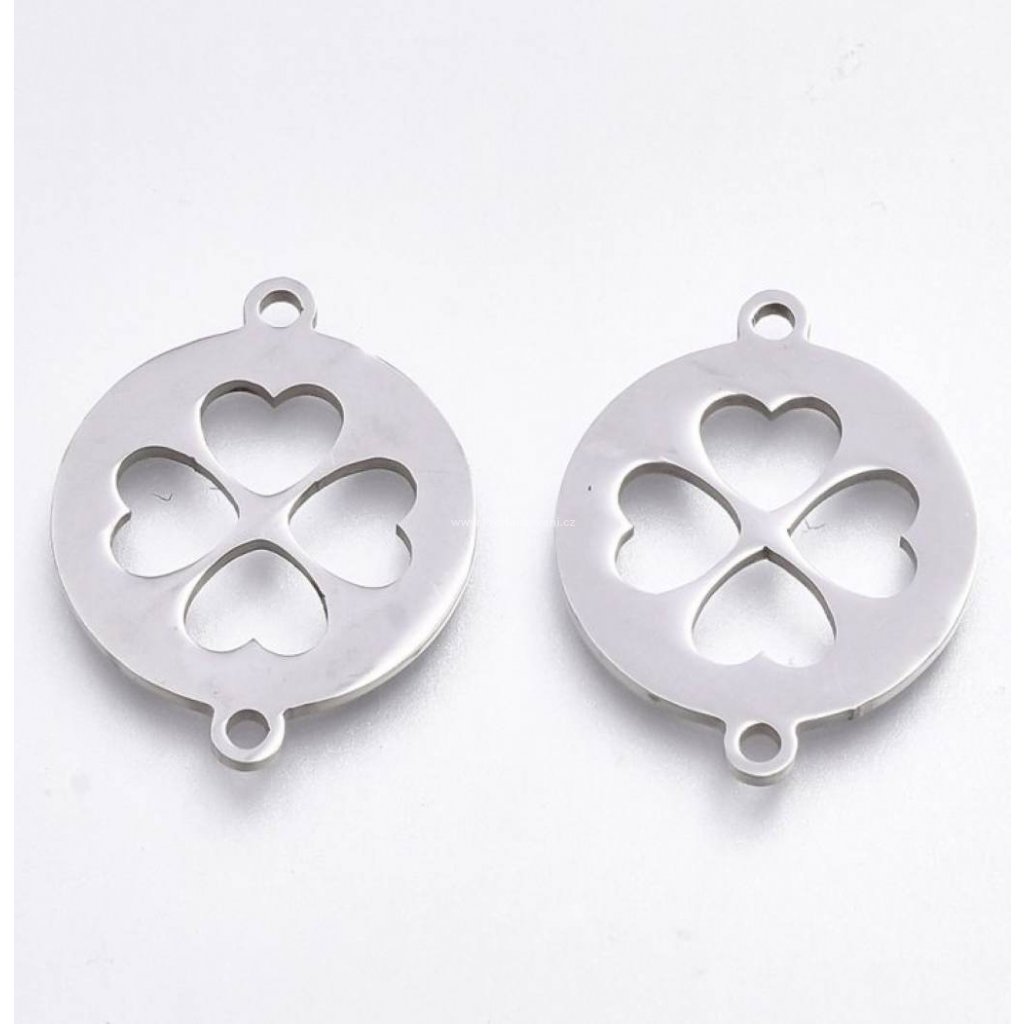 Mezidíl čtyřlístek 20 x 16 mm ocel