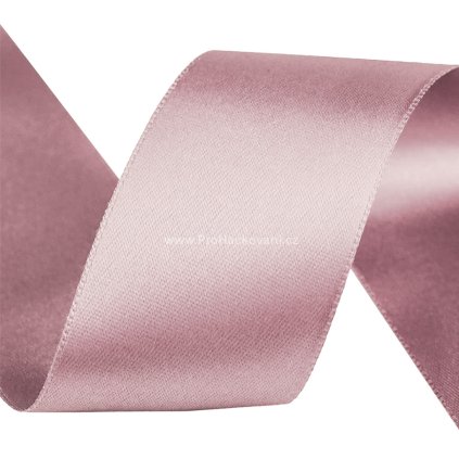 Atlasová stuha 40 mm 108607 světle starorůžová 5 m