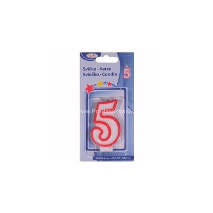 Svíčka na dort 5 75 mm