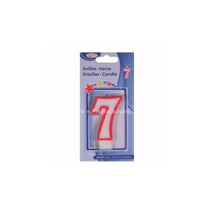 Svíčka na dort 7 75 mm