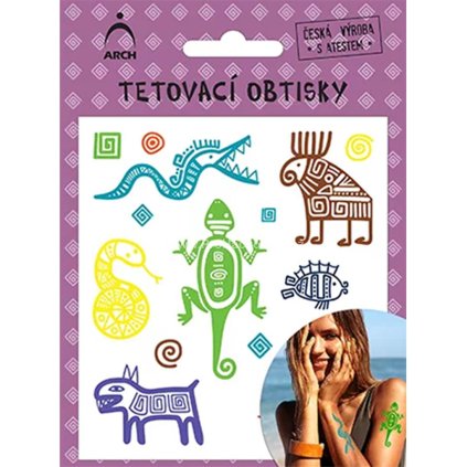 Tetovací obtisky mayské symboly