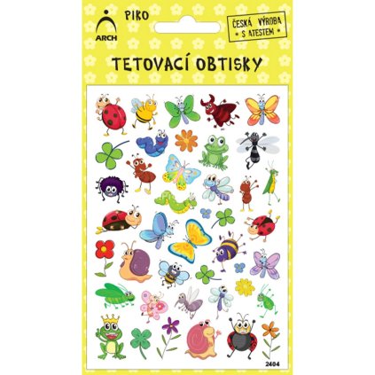 Tetovací obtisky piko berušky a hmyzáčci