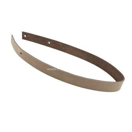 Kožený popruh 58 cm šířka 2,5 cm bílá káva