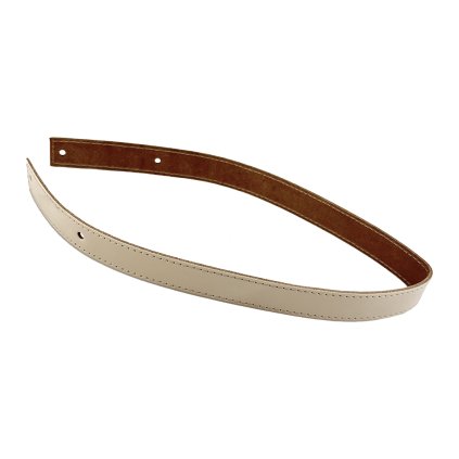 Kožený popruh prošívaný 58 cm šířka 2,5 cm krémový
