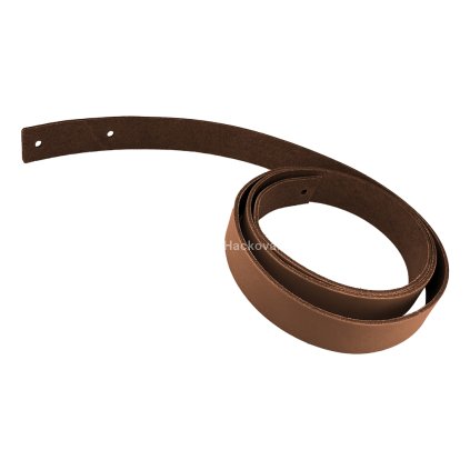 Kožený popruh 122 cm šířka 2,5 cm hnědý