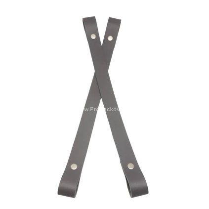 Kožený popruh 60 cm šedý