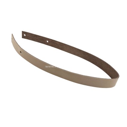 Kožený popruh 62 cm šířka 2 cm bílá káva