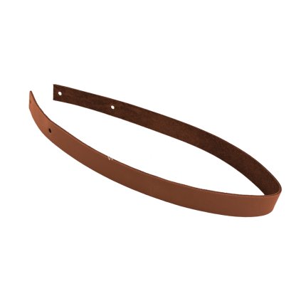 Kožený popruh 62 cm šířka 2 cm hnědý