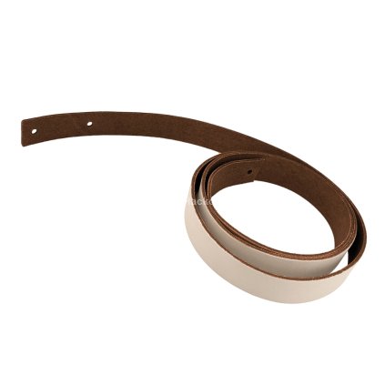 Kožený popruh 122 cm šířka 2 cm krémový