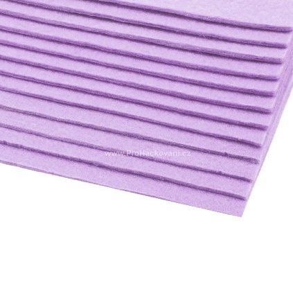 Látková dekorativní plsť 20x30 cm fialová lila 2 ks