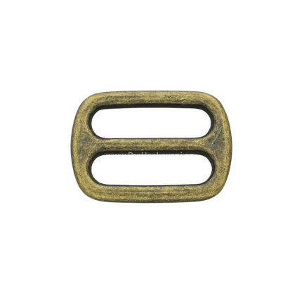 Posunovač na popruh 25 x 7 mm staromosaz