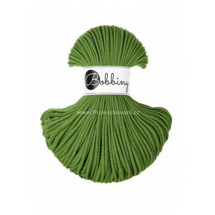 Bobbiny šňůry junior 3 mm Mechová zelená (Moss Green)