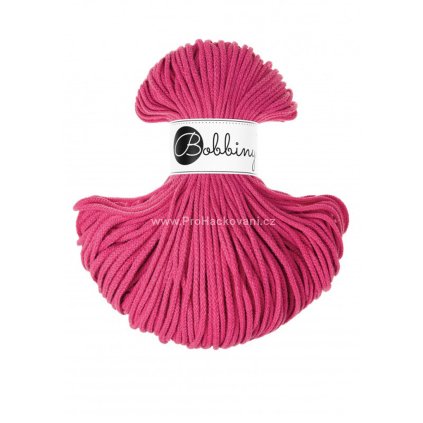 Bobbiny šňůry junior 3 mm Výrazná růžová (Dopamine Pink)
