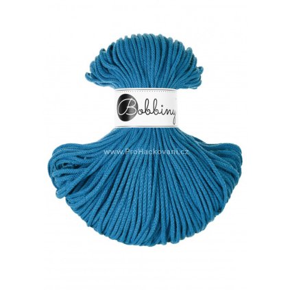 Bobbiny šňůry junior 3 mm Výrazná modrá (Dopamine Blue)
