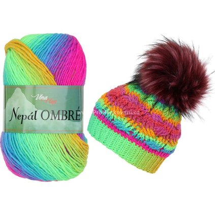 Nepál Ombré 7423 neon duha