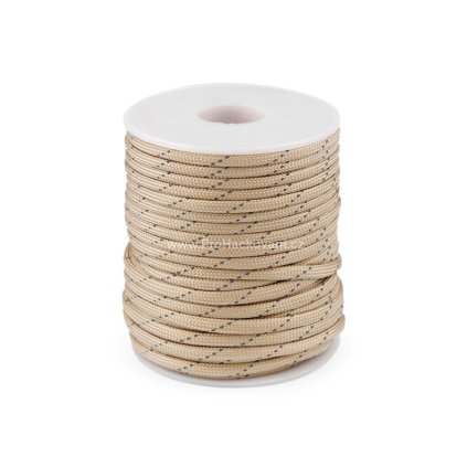 Paracord šňůra reflexní 4 mm béžová
