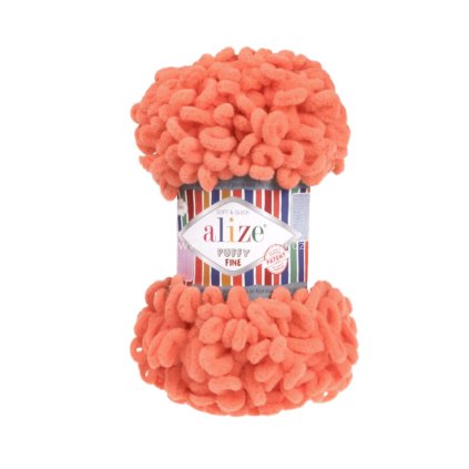 příze Puffy Fine 134 pastelově oranžová
