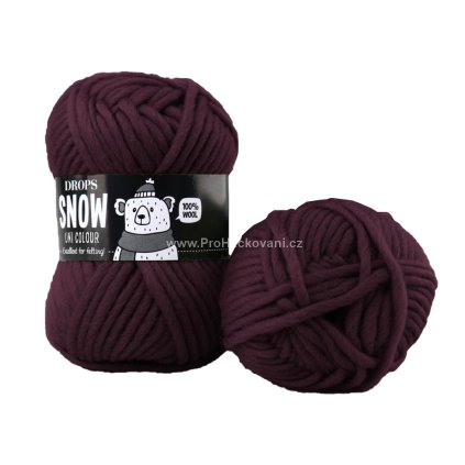Drops Snow UNI 118 tmavá grape
