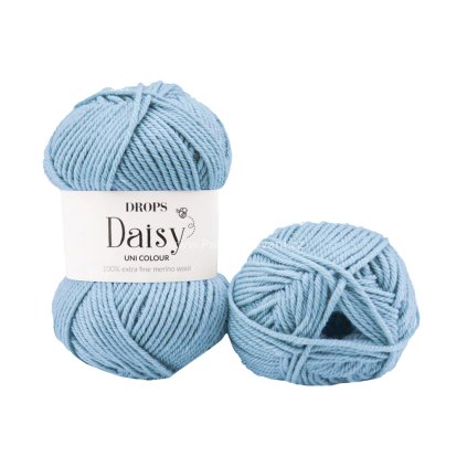 Drops Daisy uni 37 nebesky modrá