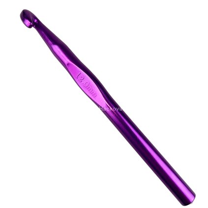 Háček kovový 12 mm fialový