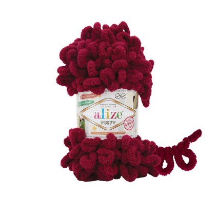 příze Puffy 987 světlá burgundy