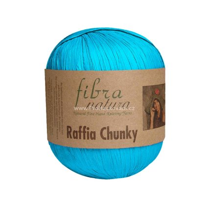 Raffia Chunky 114-36 azurová