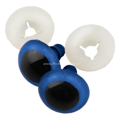 Oči bezpečnostní tmavě modré 20 mm