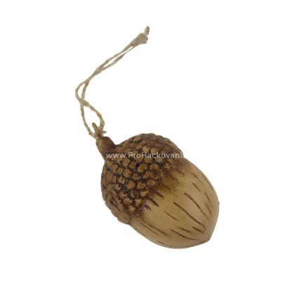 Dekorace žalud k zavěšení 5,5 x 5,5 x 10,5 cm