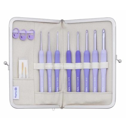 Tulip Etimo Murasaki - sada háčků soft grip 2 - 6 mm