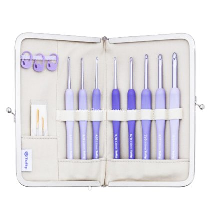 Tulip Etimo Murasaki - sada háčků soft grip 2 - 6 mm