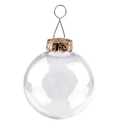 Baňka k dozdobení 6 cm 2 ks zlatá