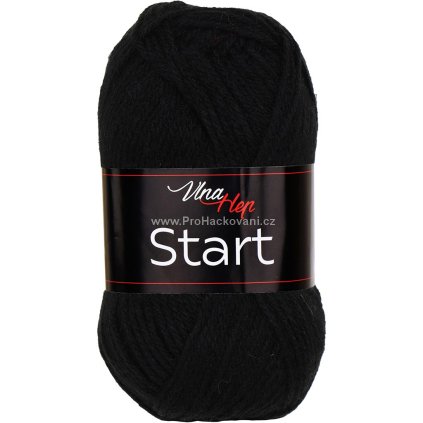 příze Start 4001 černá