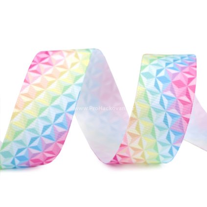 Stuha rypsová multicolor 25 mm